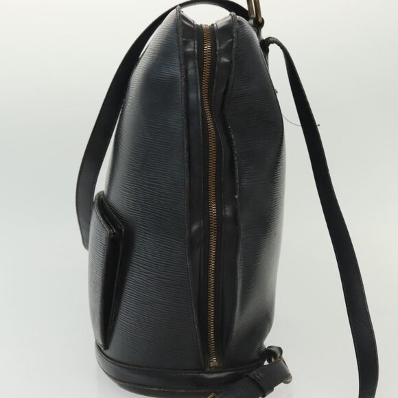 LOUIS VUITTON Epi Gobelins Backpack Black LV Auth - Picture 5 of 16